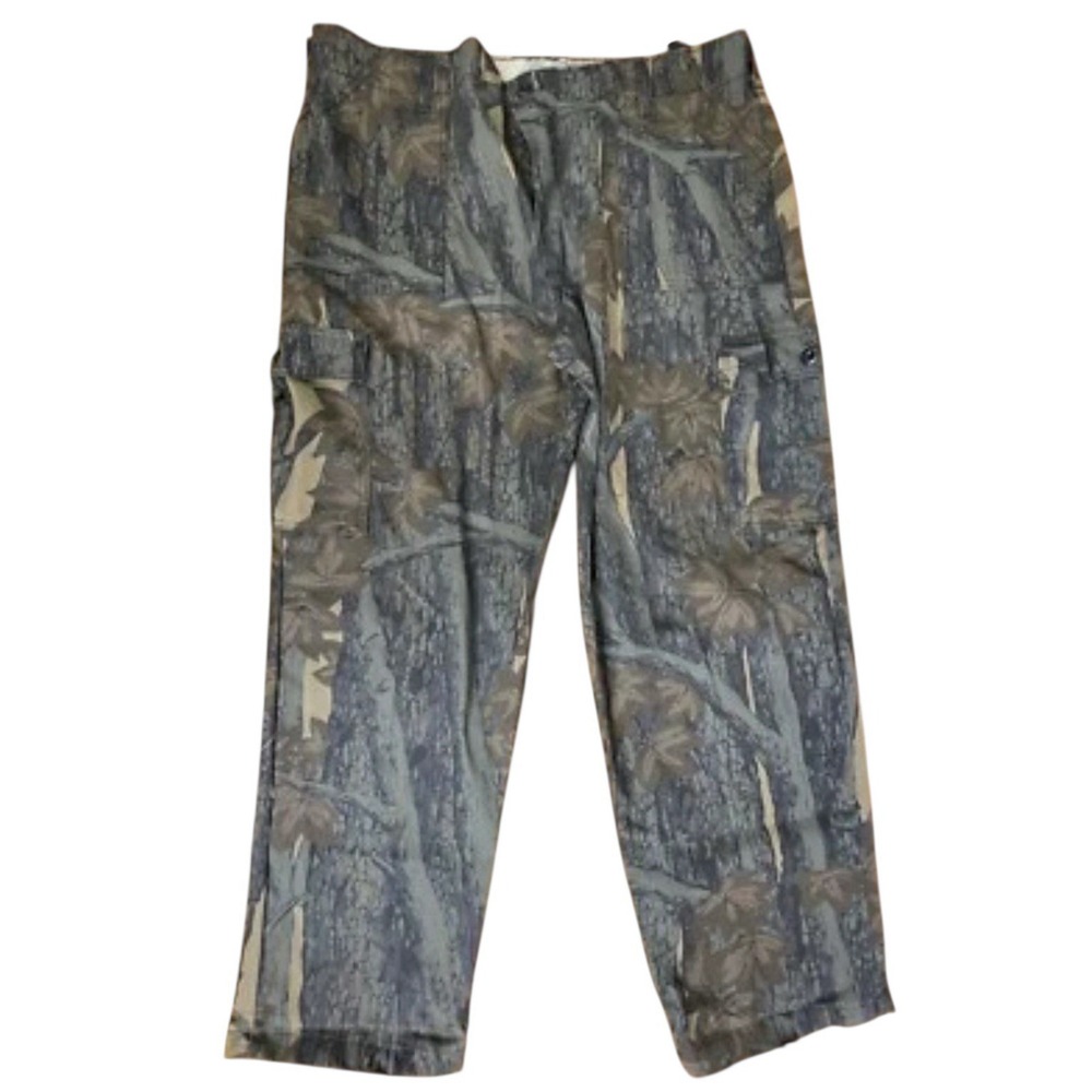 Vintage Trebark Camo Hunting Pants Faded Mens XL‎ Adjustable Made USA Outdoors